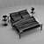 Luxuriously crafted Besana-Charlotte Bed 3D model small image 2