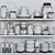 Kitchen Utensil Shelf: Crockery, Service, Jar, Spices 3D model small image 2