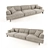 Elegant Tribeca Poliform Sofa 3D model small image 2