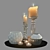 Elegant Candle Décor for Living Room 3D model small image 1