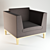 Cozy Kobe Uno Armchair 3D model small image 1