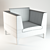 Cozy Kobe Uno Armchair 3D model small image 2