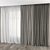 Elegant Curtains and Tulle 3D model small image 1