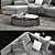 Luxury Minotti Granville Sofa 3: Modern Design by Delcourt 3D model small image 3