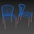 Cozy Fusion Chair 3D model small image 2