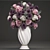 Spring Blooms Bouquet - Roses, Carnations, and Eucalyptus 3D model small image 3
