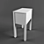 NORDLEY Bedside Table: Compact and Stylish! 3D model small image 2