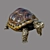 Bronze Turtle Figurine - Exquisite Artwork 3D model small image 1