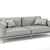 Elegant Naviglio Velvet Sofa 3D model small image 3