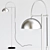 Sleek Modern Jillian Floor Lamp 3D model small image 1