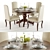 Elegant Pottery Barn Table Set 3D model small image 1