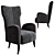 Davis Armchair: Luxurious Comfort & Style 3D model small image 1