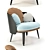 Nubilo Colors Armchair: Modern & Vibrant Addition to Any Space 3D model small image 2