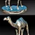 Central Asian Bactrian Camel Sculpture 3D model small image 2