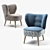 GUBBO Armchair: Modern Comfort & Style 3D model small image 1