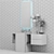 Elegant Bathroom Vanity Set 3D model small image 3