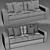 Stylish Hema Sofa for Modern Living 3D model small image 3