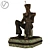 Bronze Officer with Pipe 3D model small image 1