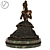 Bronze Lady Sculpture 3D model small image 3