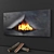 Sculptural Omegafocus Fireplace 3D model small image 1