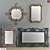 Elegant Mirror Collection Set for Luxurious Décor 3D model small image 1