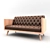 Luxury Leather Sofa 3D model small image 1