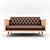 Luxury Leather Sofa 3D model small image 2