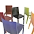 Sleek Textured Chair 3D model small image 3