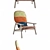 Modern Lilo Moroso Armchair: Comfort in Style 3D model small image 2