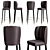 Dalyan Bar Chair: Elegant and Stylish 3D model small image 1