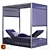 Dune Double Chaise: Sophisticated Outdoor Lounging 3D model small image 1