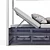 Dune Double Chaise: Sophisticated Outdoor Lounging 3D model small image 3