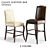 Stunning Pottery Barn Leather Barstool 3D model small image 1