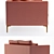 Luxurious Slub Velvet Edlyn Sofa 3D model small image 2