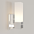 Elegant Chrome Vanity Light 3D model small image 1