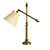 Antique Brass Task Lamp | E. F. Chapman 3D model small image 1