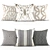 Elegant Cushion Collection 3D model small image 1