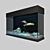 Predatory Fish & Aquarium Set 3D model small image 2