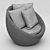 Torrey Wicker Papasan Chair, Espresso 3D model small image 3