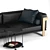 Elegant Galileo Coffee Table & Sofa 3D model small image 2