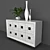 Modern Cube Dresser 3D model small image 2