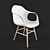 Scandinavian Style Wooden Elephant Chair 3D model small image 2