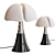 Elegant Pipistrello Lamp: Martinelli Luce 3D model small image 1