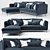 Elegant Milton Sofa Set 3D model small image 1