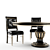Greek Gothic Dining Table Set 3D model small image 2