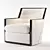 Galileo Swivel Lounge: Sleek & Modern Lounge Chair 3D model small image 1