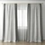 Elegant Window Drapes 3D model small image 1