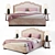 Elegant Costa Bella Bed Set 3D model small image 1