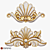 Elegant Rosette Decor 3D model small image 1