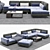 Modular Manchester Sofa 3D model small image 1